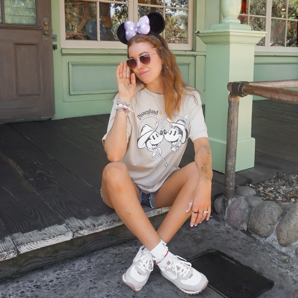Disney Beige Mickey and Minnie T-Shirt